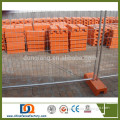 PVC coated Australia standard temporary fence with galvanized clamps